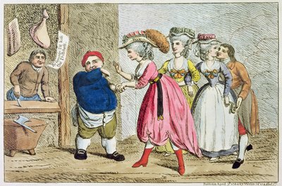 Weiblicher Einfluss oder die Devonshire-Leinwand, 1784 von English School